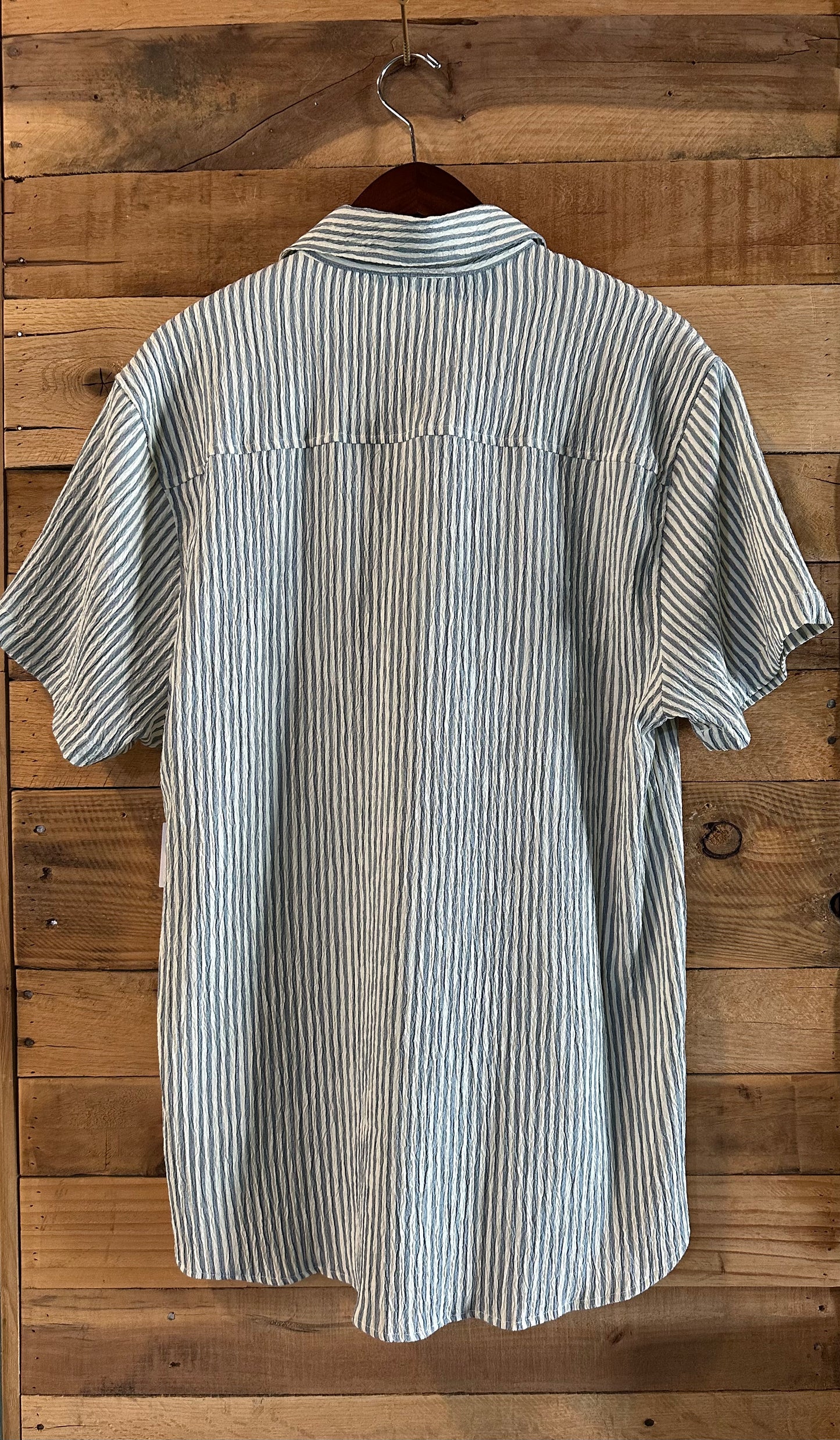 Milts Seersucker Button Up