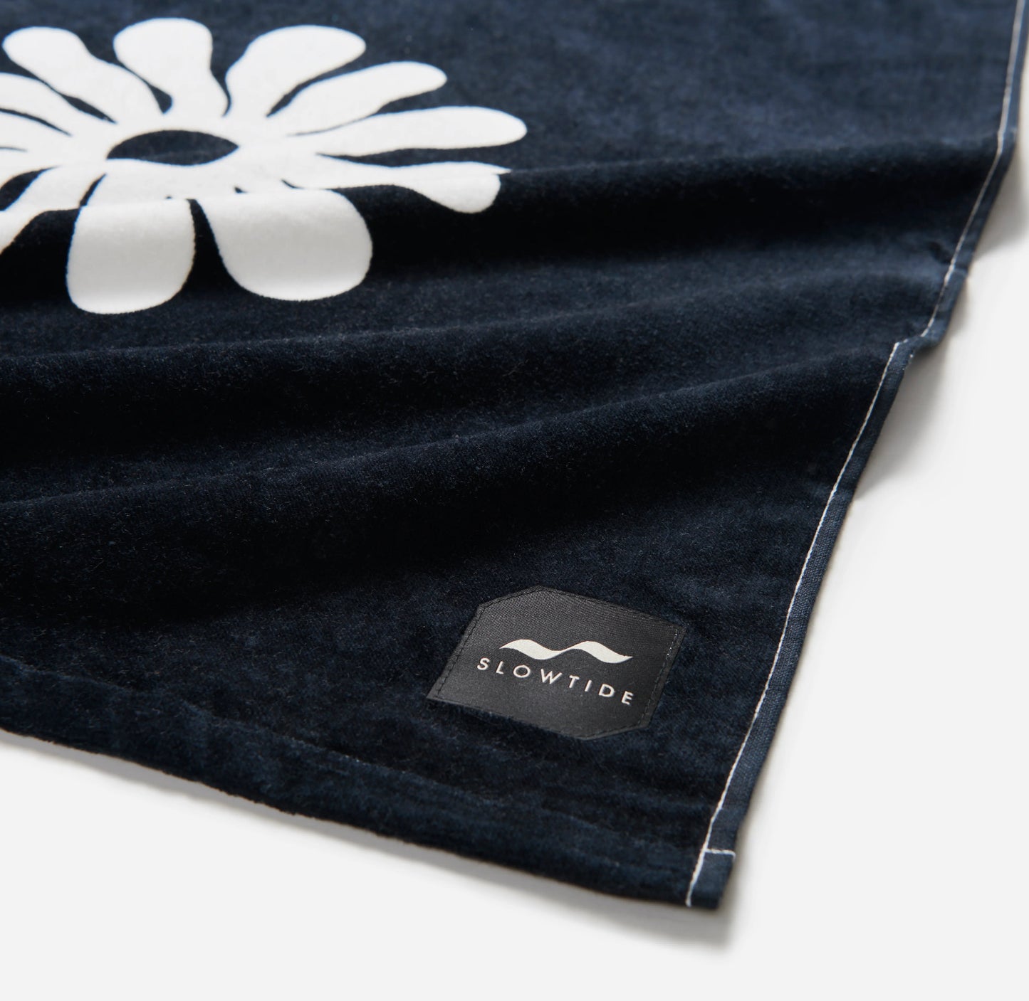 Black Botanical Balance Beach Towel