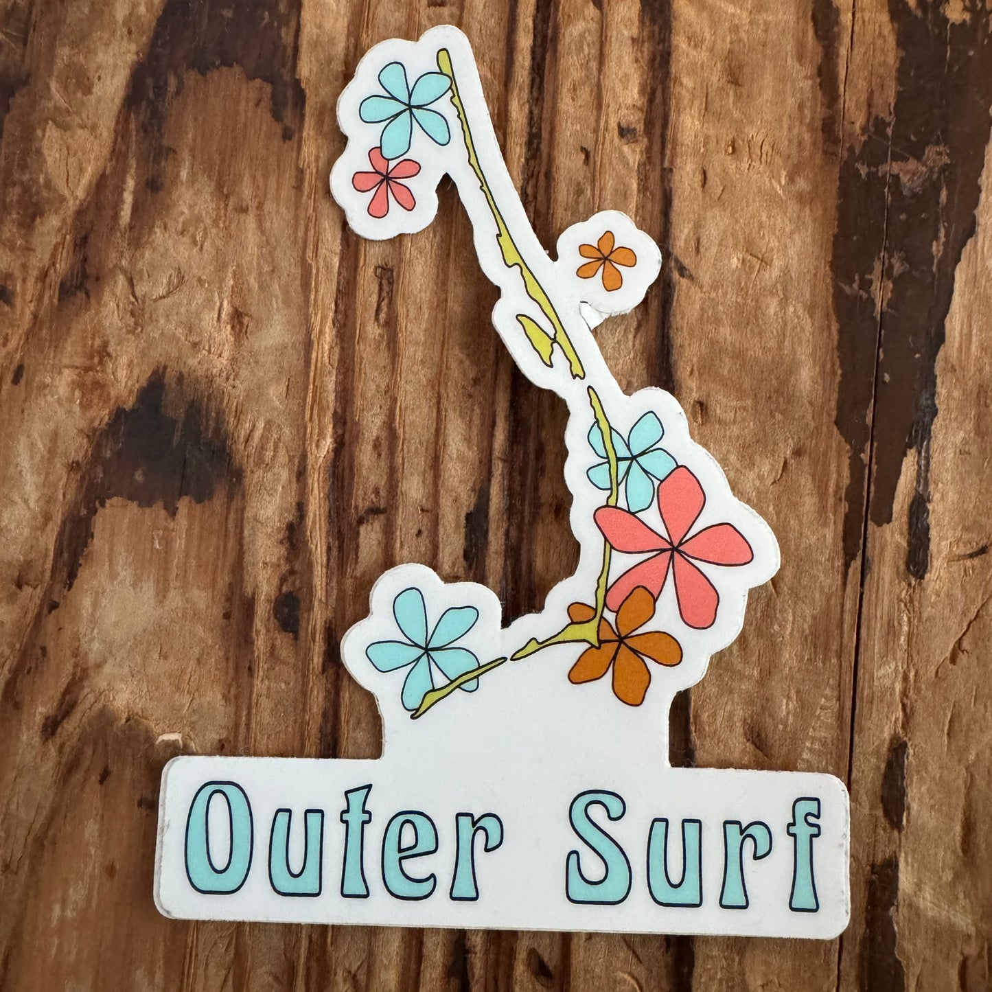 Outer Banks Map Sticker