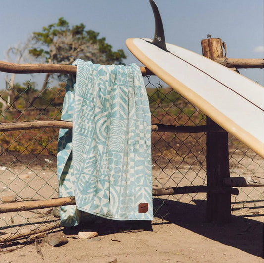 Coastal Mist Rainbow Bridge Oversized Beach Towel