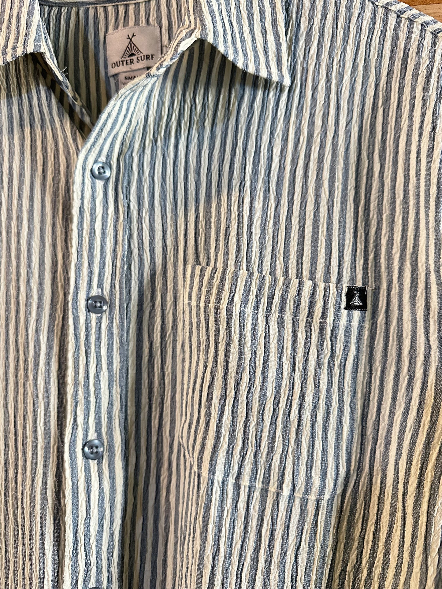 Milts Seersucker Button Up