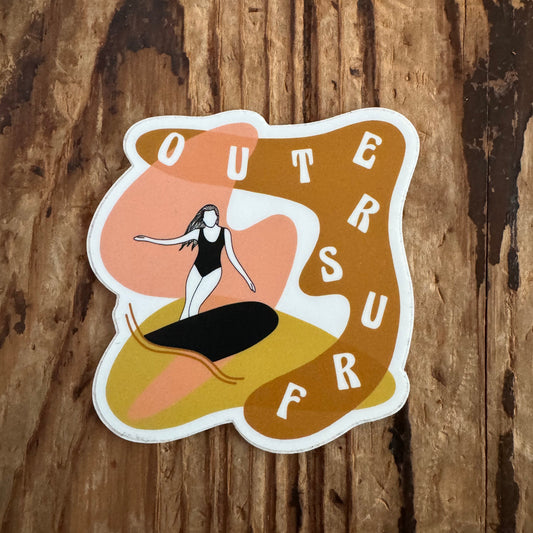 Longboarder Small Sticker