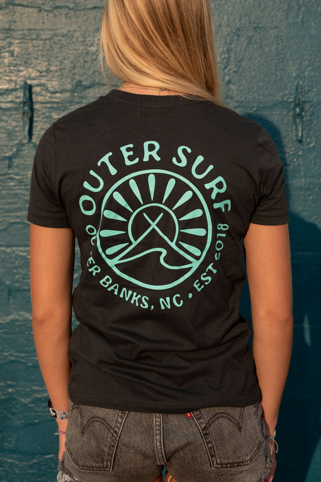 Youth Outer Surf Logo Tee